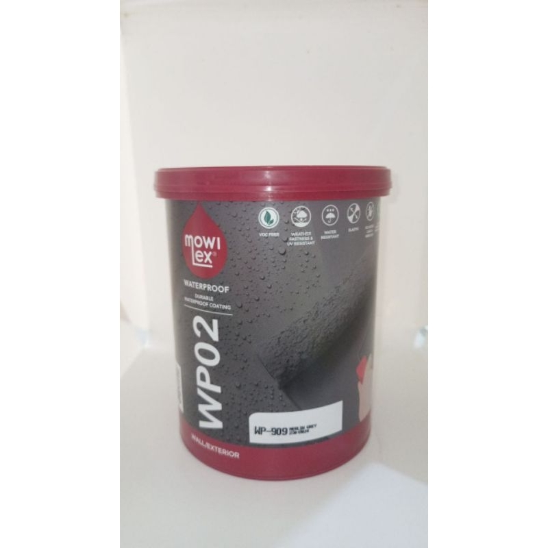 Mowilex WP02 waterproof cat pelapis anti bocor 4kg 909 marlin grey