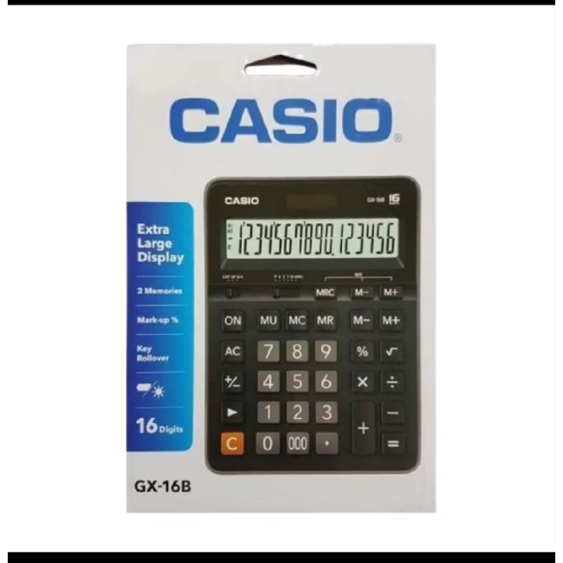 

KALKULATOR CASIO GX-16B ORIGINAL CASIO 100℅ 16 DIGIT / CALCULATOR DAGANG CASIO ASLI