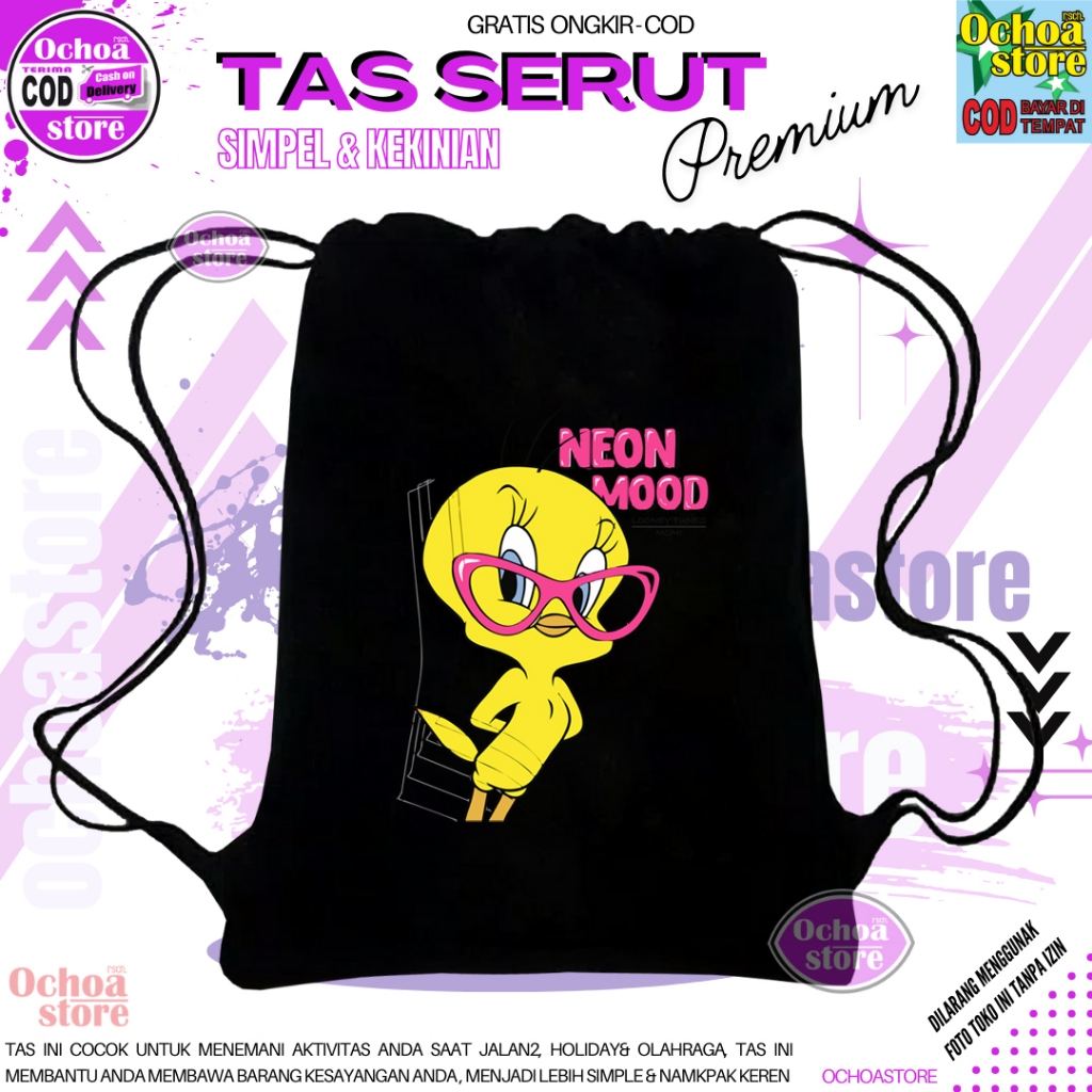 Tas Serut Futsal Motif Terbaru / Tas penglengkapan Olahraga Pria & wanita