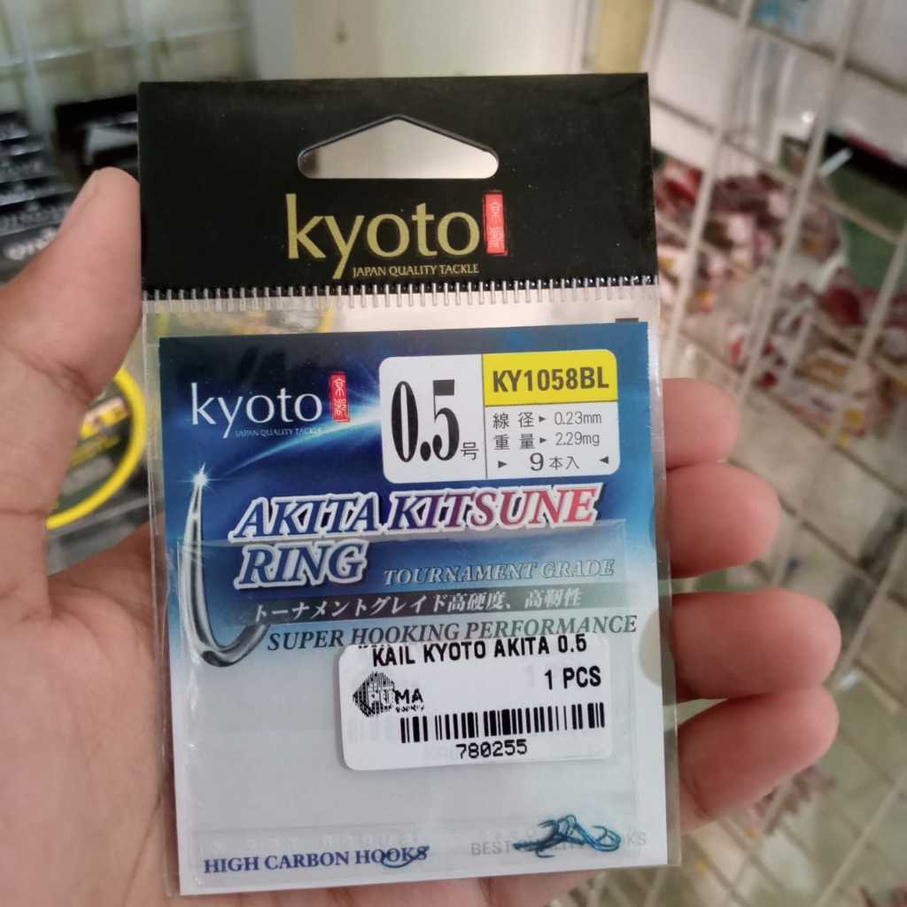 Mata Kail Kyoto Akita Kitsune Ring KY 1058BL Hook Kail Pancing Kyoto Akitakitsune