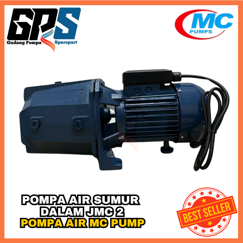 [POMPA AIR] POMPA AIR SUMUR DALAM SEMI JETPUMP NASIONAL MC PUMPS JMC-2