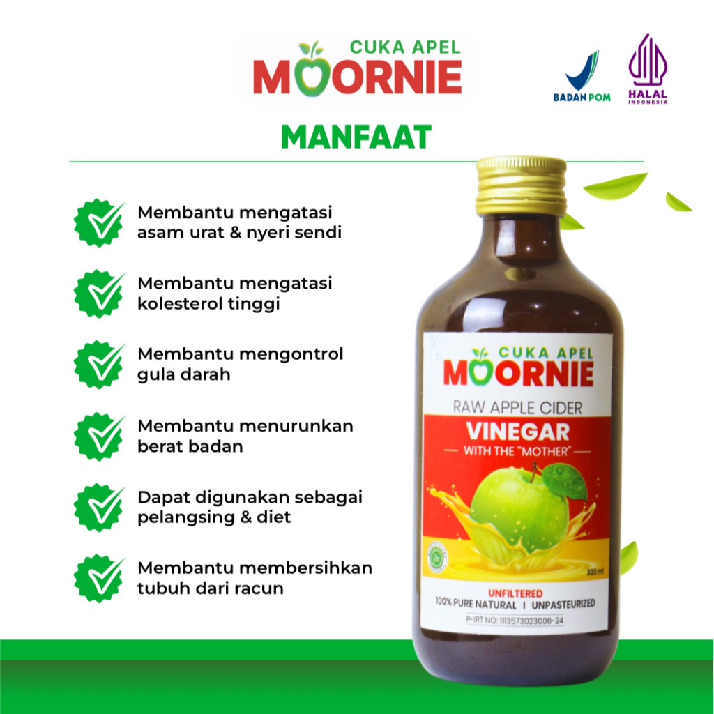 

Cuka Apel Moornie Cuka Apel Organik Untuk Diet, Wajah Kesehatan Apple Cider Vinegar With The Mother
