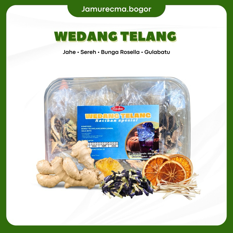 

RECMA Wedang Telang Lemon Jahe Sereh (1 pack isi 10)