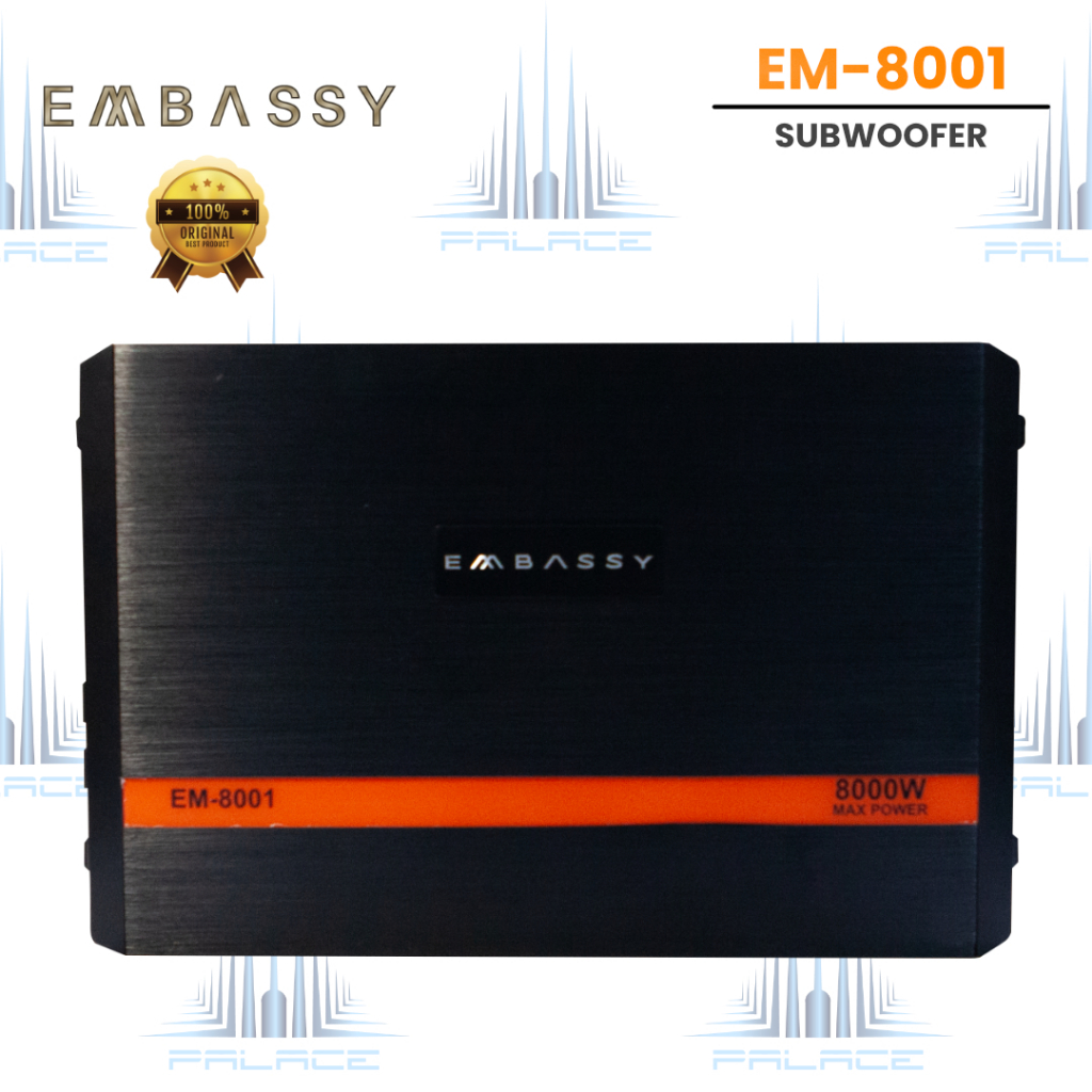 Power Monoblok Class D Embassy EM 8001