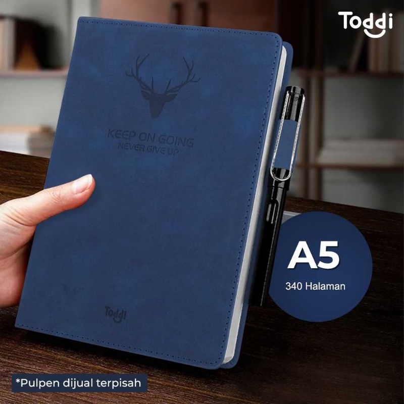 

Toddi Buku Jurnal Hardcover Notebook Diary A5 80GSM 340 Halaman Grid - CW 5025