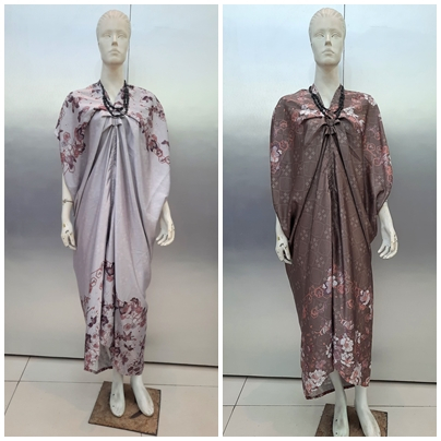 Gamis Wanita Dress Kaftan Batik Satin Premium Modern Kaftan Kondangan Pernikahan Baju Pesta Kaftan J