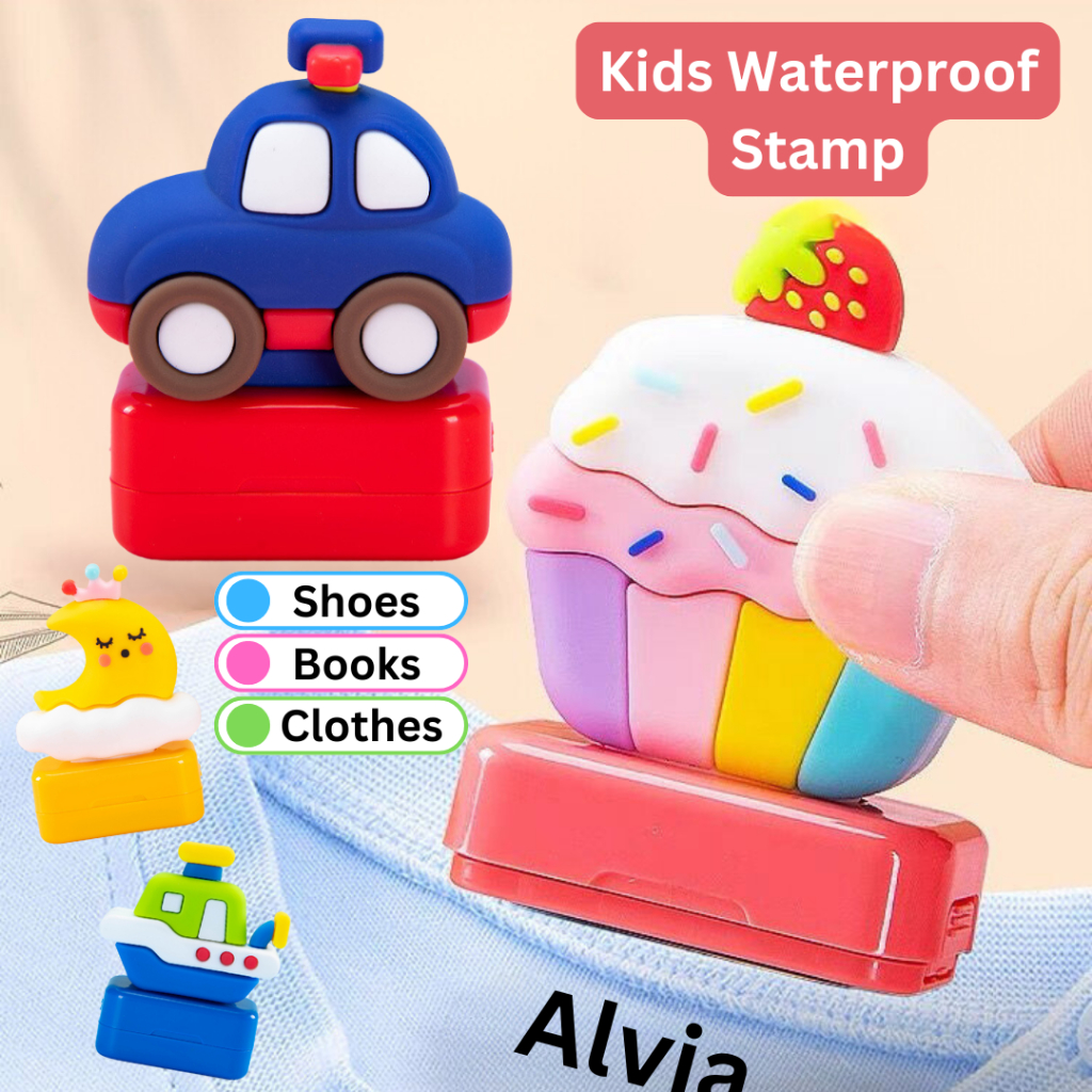 

KIDS WATERPOOF STAMP STEMPEL BAJU STEMPEL CUSTOM NAMA ANAK WATERPROOF STEMPEL ANTI AIR MURAH
