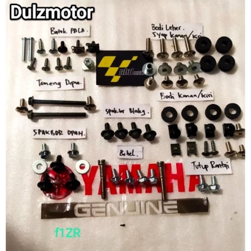 Baut lengkap full set bodi f1zr / Baut full set body yamaha f1zr