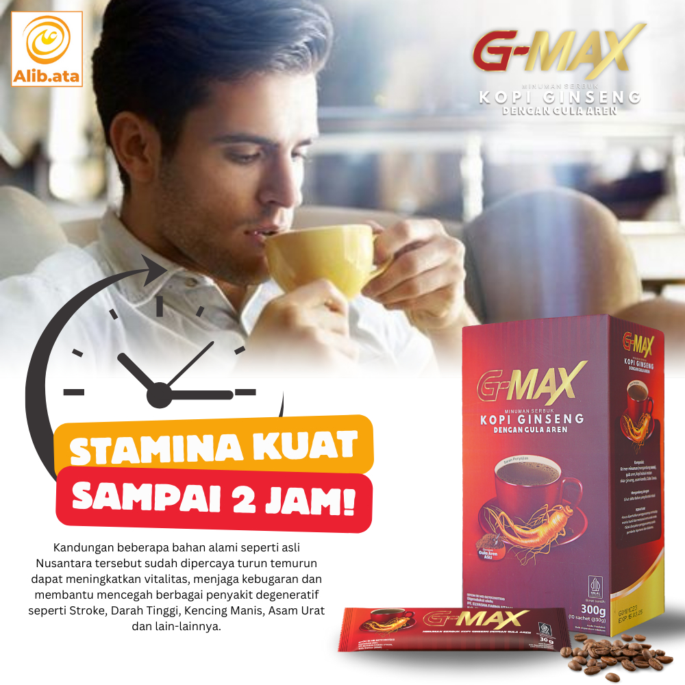 

GMAX kopi kuat tahan lama 100 % ORIGINAL penambah stamina vitalitas pria anti ejakulasi dini