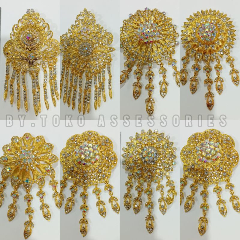 Bros kebaya bunga | bros kebaya pengantin| Bros pengantin | Bros gold | bros besar