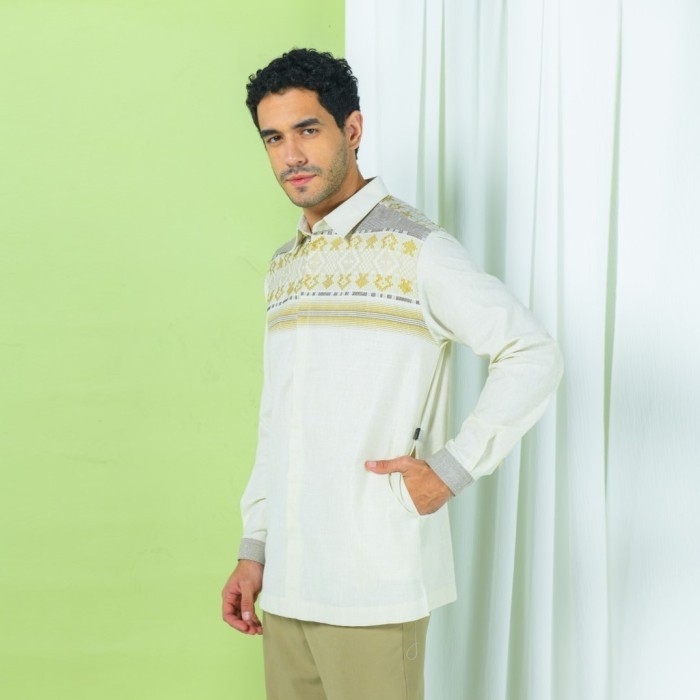 Zoya Calfin Menswear - Baju Koko Pria Lengan Panjang