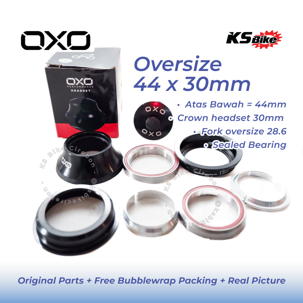 Headset Oversize Sepeda Gunung OXO HS-7B 44/28.6 44/30 Semi Integrated Bearing MTB Polygon United Th