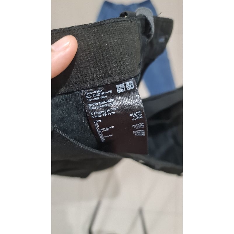 Men's Ankle Pants Uniqlo : Black (S)