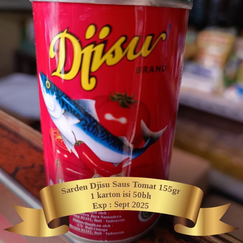 

Sarden Djisu Saus Tomat 155gr 1 dus 1karton 50bh