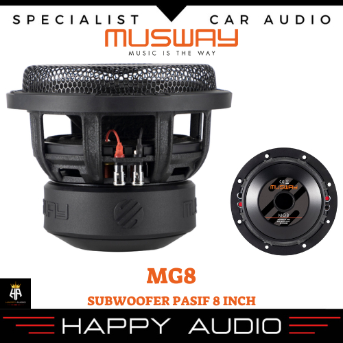Subwoofer Pasif 8 Inch MUSWAY MG8 MG Series 300W RMS Subwoofer with Protection Grille Included Origi