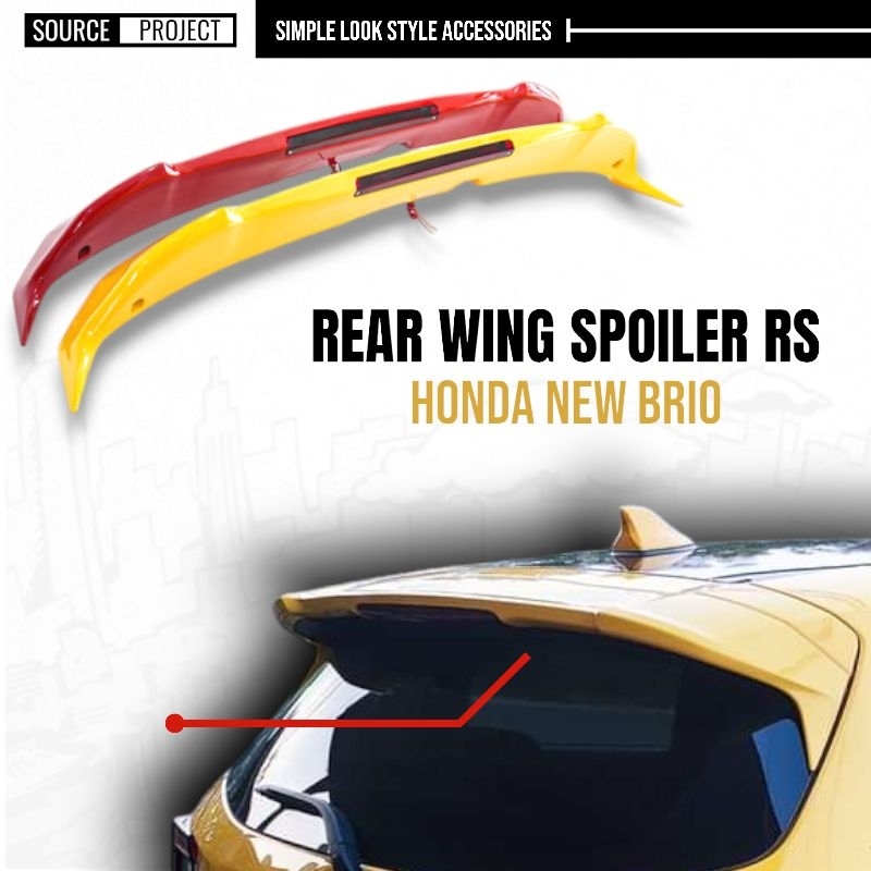 REAR WING SPOILER RS - HONDA ALL NEW BRIO