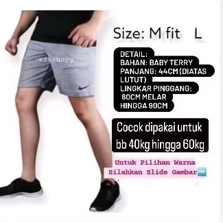 CELANA KOLOR PENDEK DEWASA BAHAN BABY TERRY Celana Kaos Pendek Pria Wanita Kolor Pendek