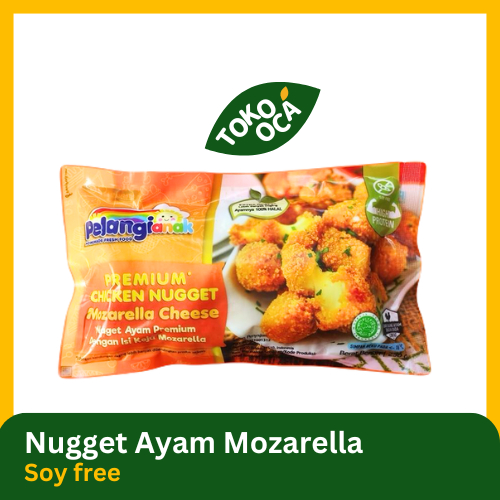 

Nugget Ayam Keju Mozarella Leleh Pelangi Halal Non MSG & Non Pengawet