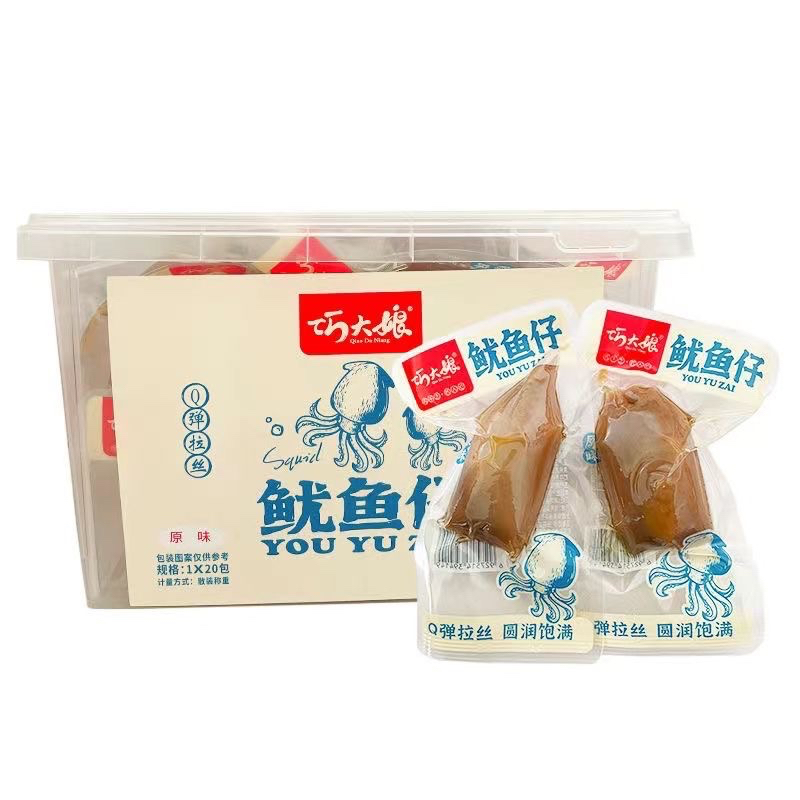 

巧大娘鱿鱼仔 35g QIAODANIANG cemilan sotong berisi squid snack siap saji