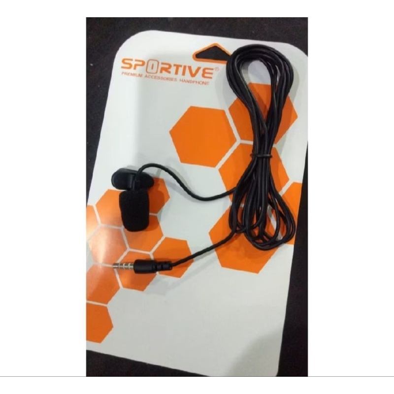 Mic on clip youtuber perekam suara kabel