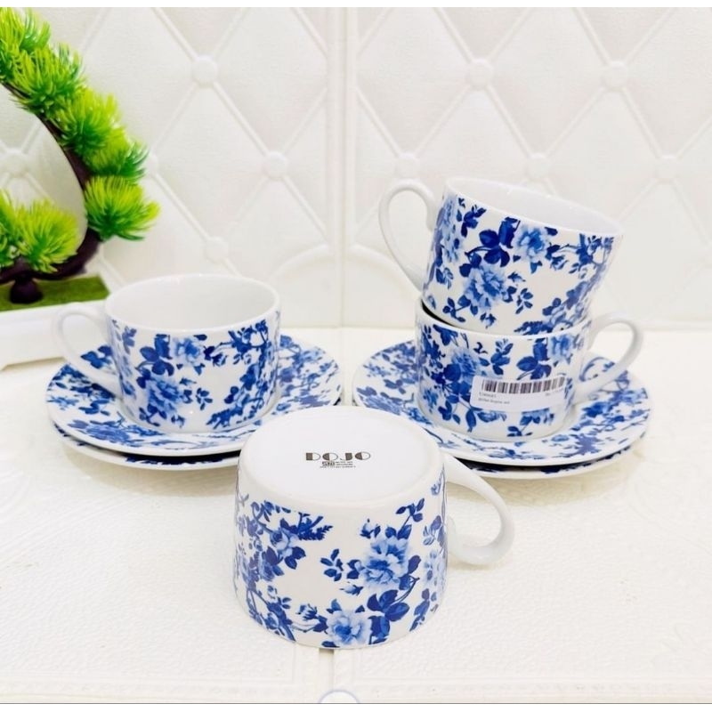 GELAS KOPIN SET ISI 6 + TATAKAN