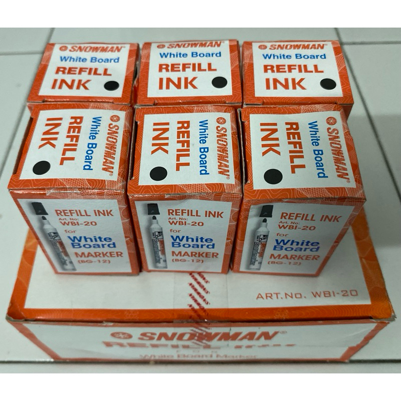 Refill Spidol Whiteboard/ Refill Tinta Spidol Whiteboard Merk Snowman