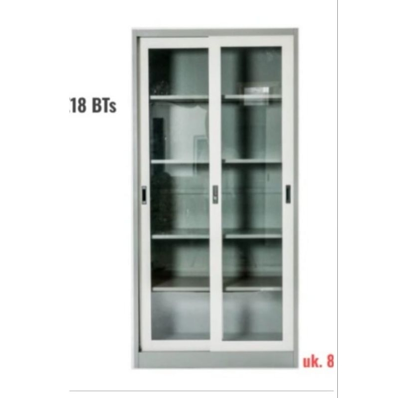 Lemari Arsip Importa Pintu Sliding Filling Kabinet Besi SC 18 BTS Kabinet Arsip Dokumen Anti Rayap T