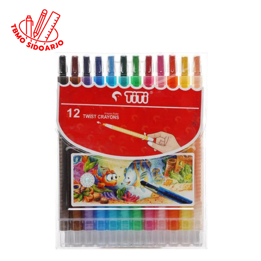 

Twist Crayon / Krayon Putar TITI 12 Warna Panjang TI-CP-12T