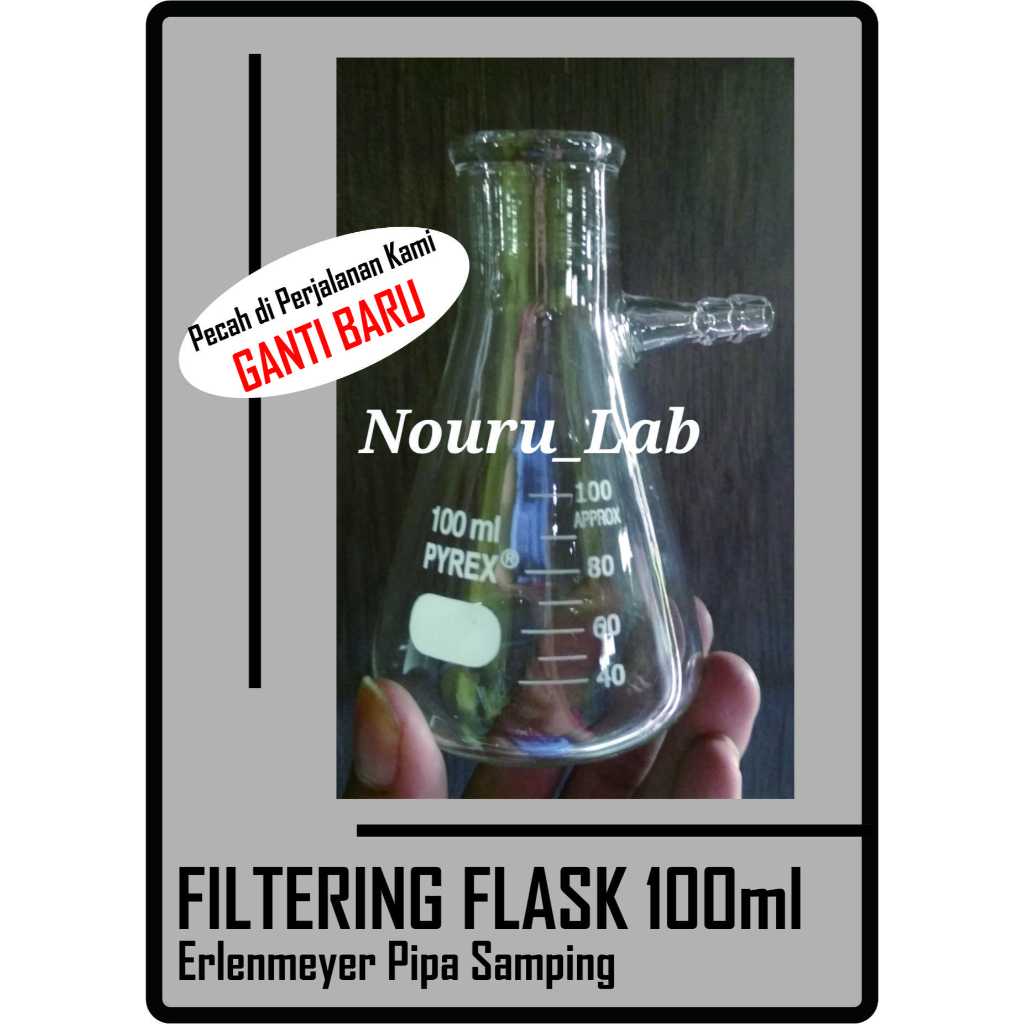 FIltering Flask -  Erlenmeyer Pipa Samping