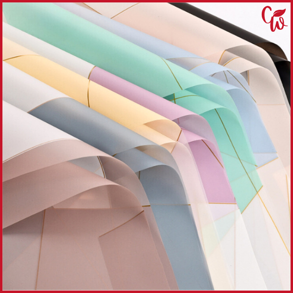 

20 Lembar Kertas Buket Bunga Motif Nosha Magnetic Line Cellophane Paper Wrapping Flower Florist KB6063