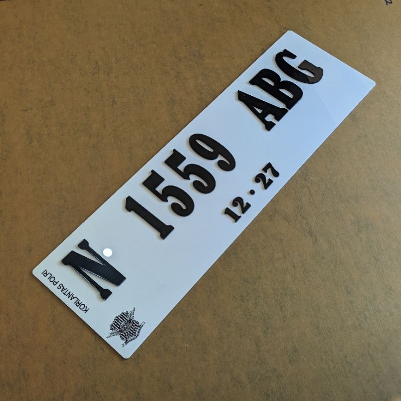 PLAT MOBIL AKRILIK TIMBUL | NOPOL AKRILIK 3D