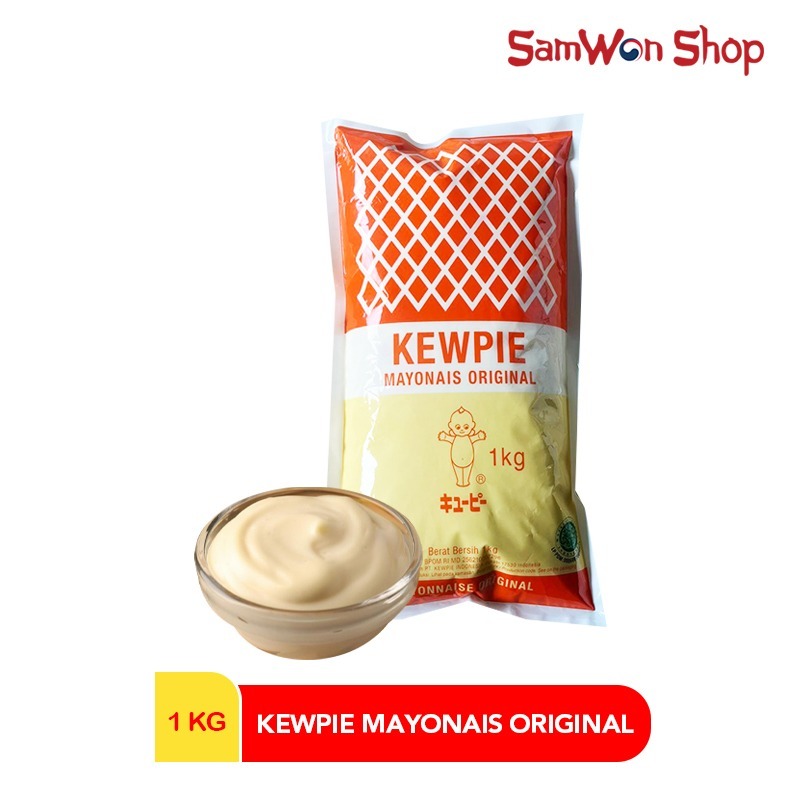 

KEWPIE Mayonaise ORIGINAL 1 KG Best Mayo Japan HALAL Kemasan Refill 1KG