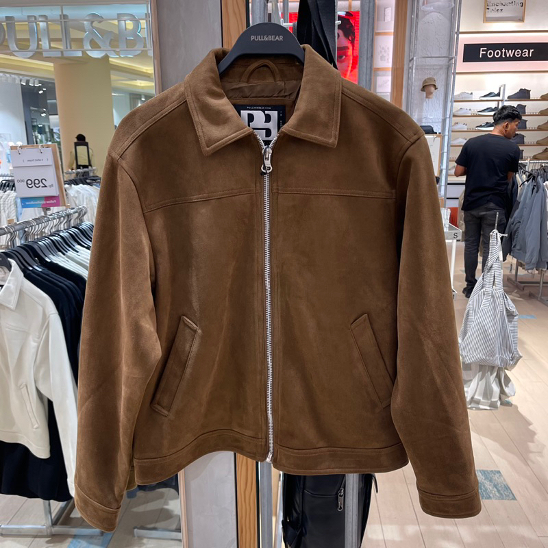 Jaket Suede PULL&BEAR MAN Jastip (jasa titip)