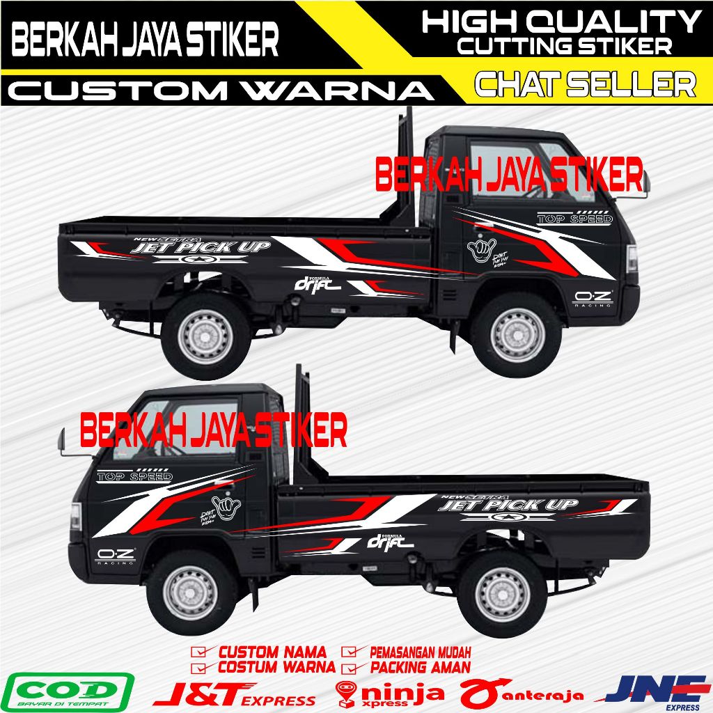 Stiker cutting mobil l300 cutting stiker mobil pick up l300 terbaru keren