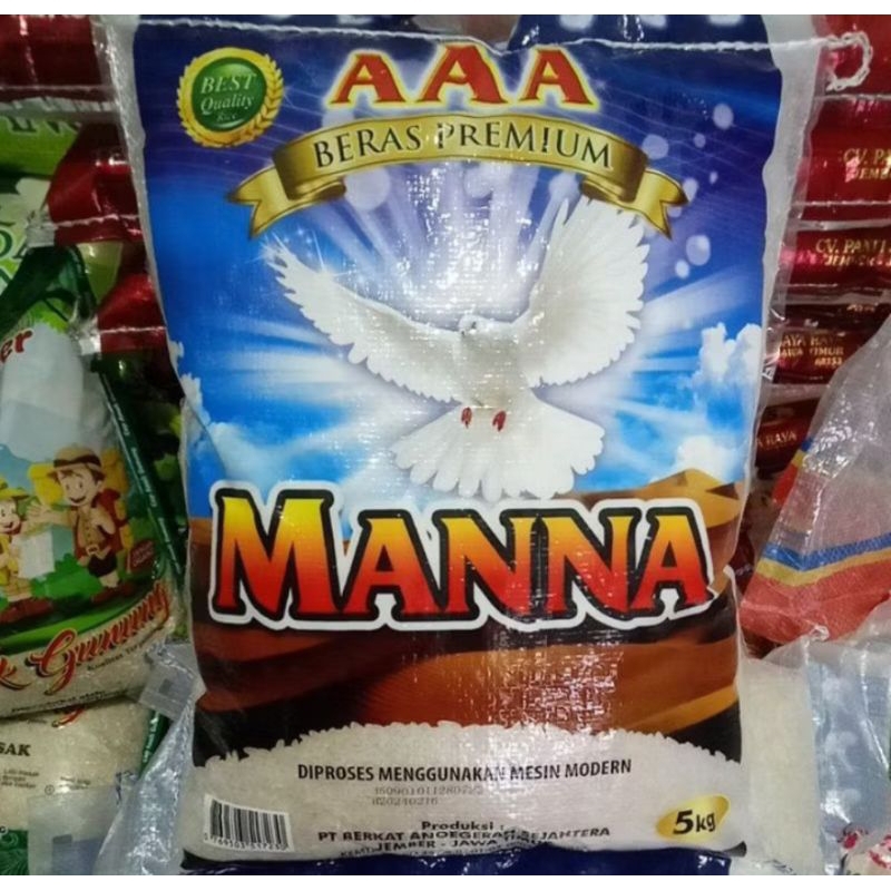 

beras manna 5kg // beras premium// beras punel