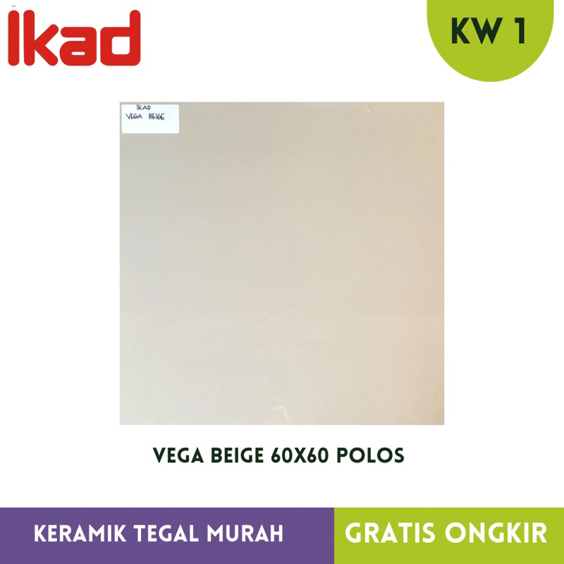 Granit Ivory Polos  60x60 IKAD VEGA BEIGE - kualitas terjamin kw 2 anti noda