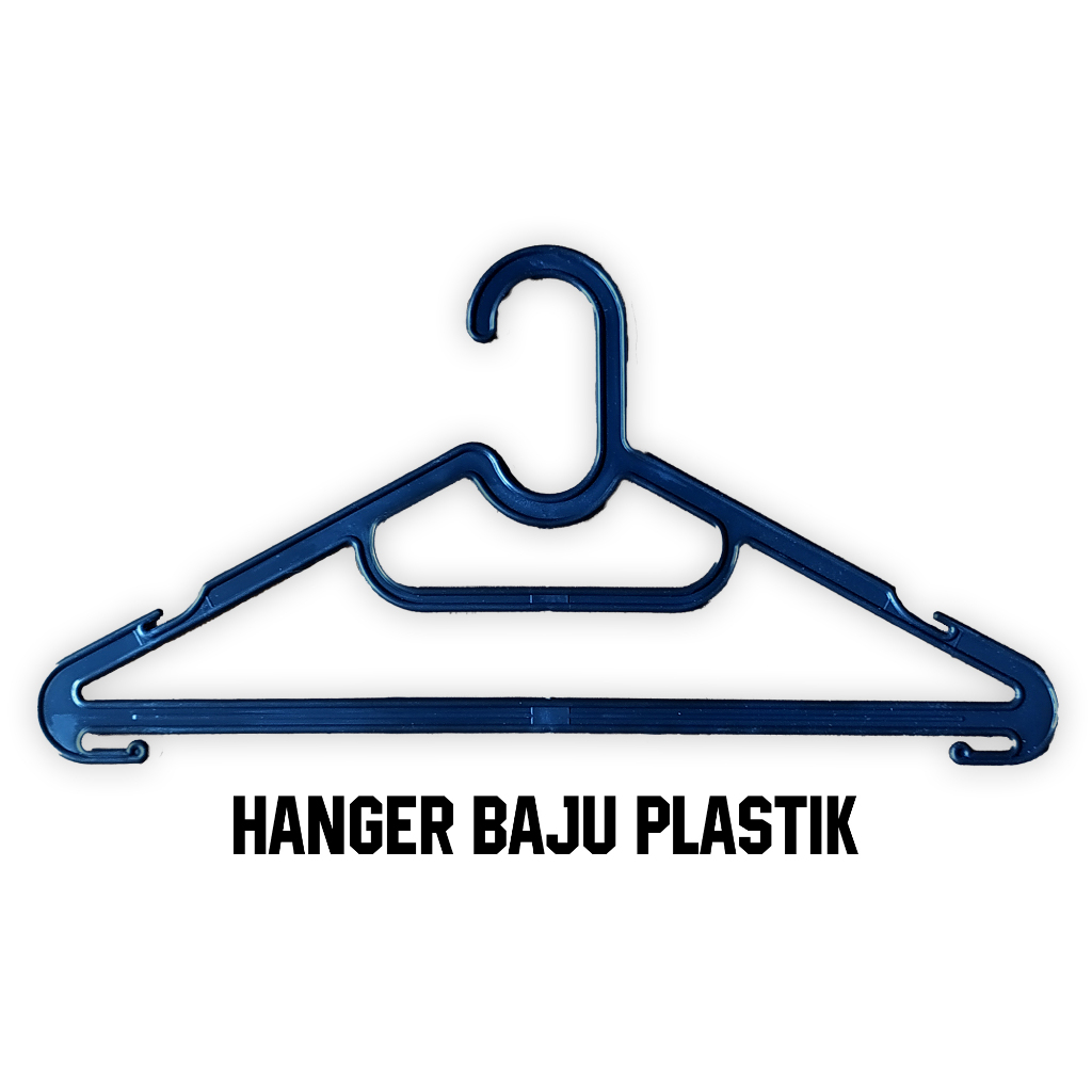GANTUNGAN BAJU PLASTIK ISI 12PCS / KASTOK BAJU