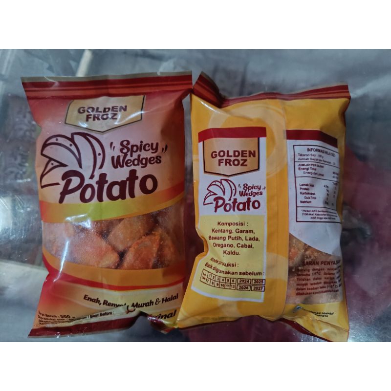 

kentang spicy wedges 500 gr