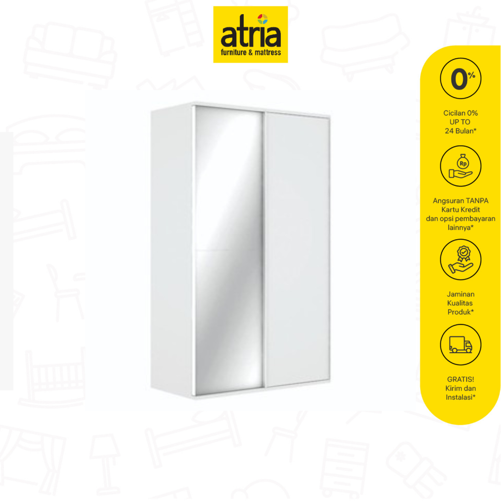 Atria Lemari Pakaian Pintu Geser Torrian