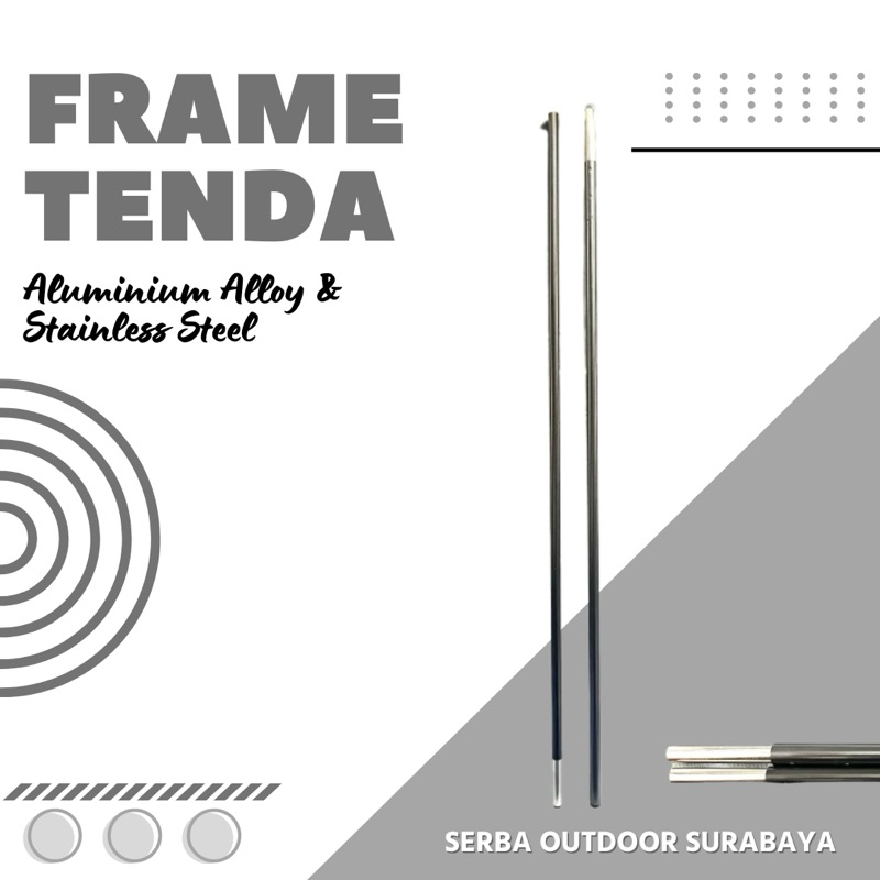Frame Tenda Aluminium Alloy rangka tenda tiang flysheet