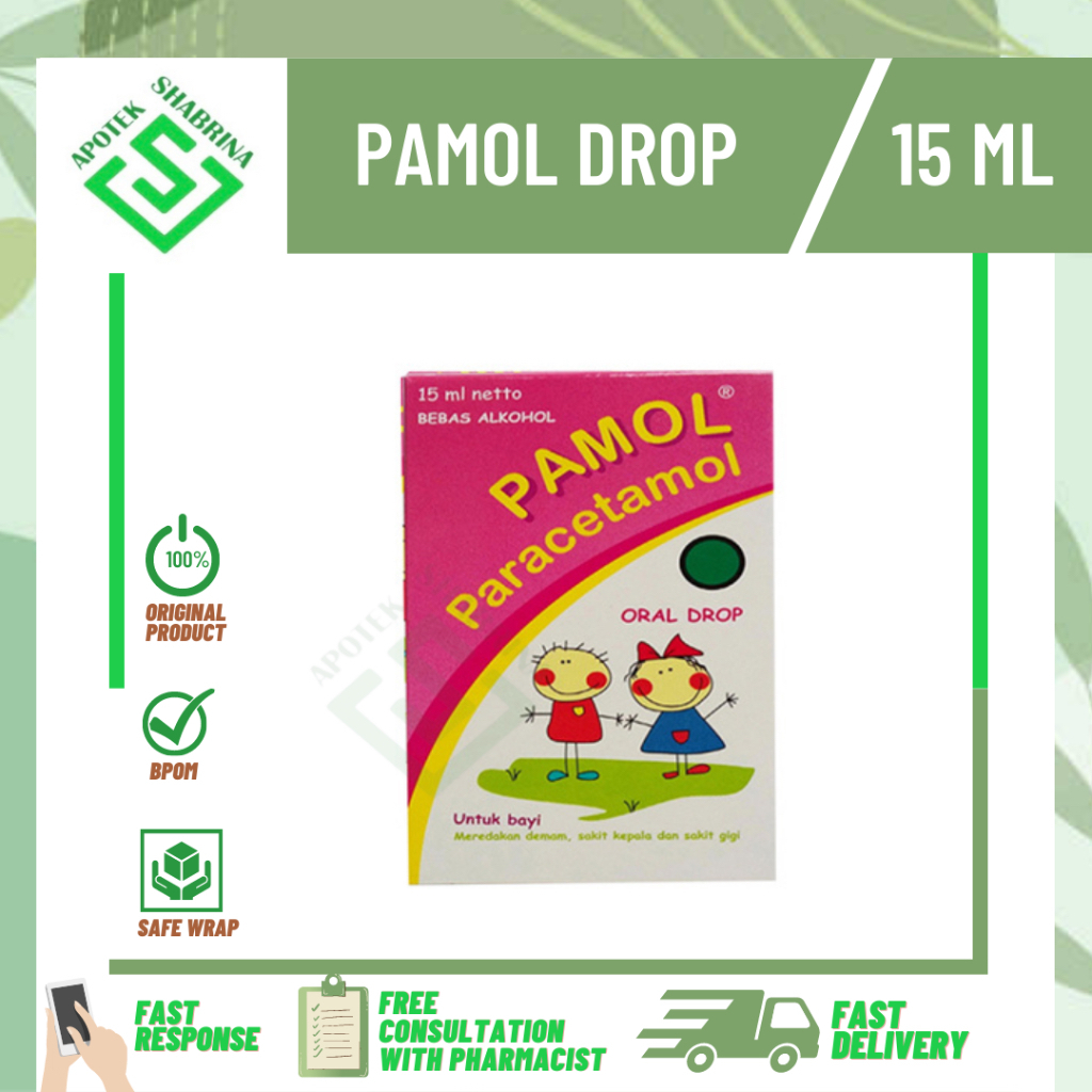 PAMOL DROP/ PARACETAMOL DROP ANAK RASA STRAWBERRY
