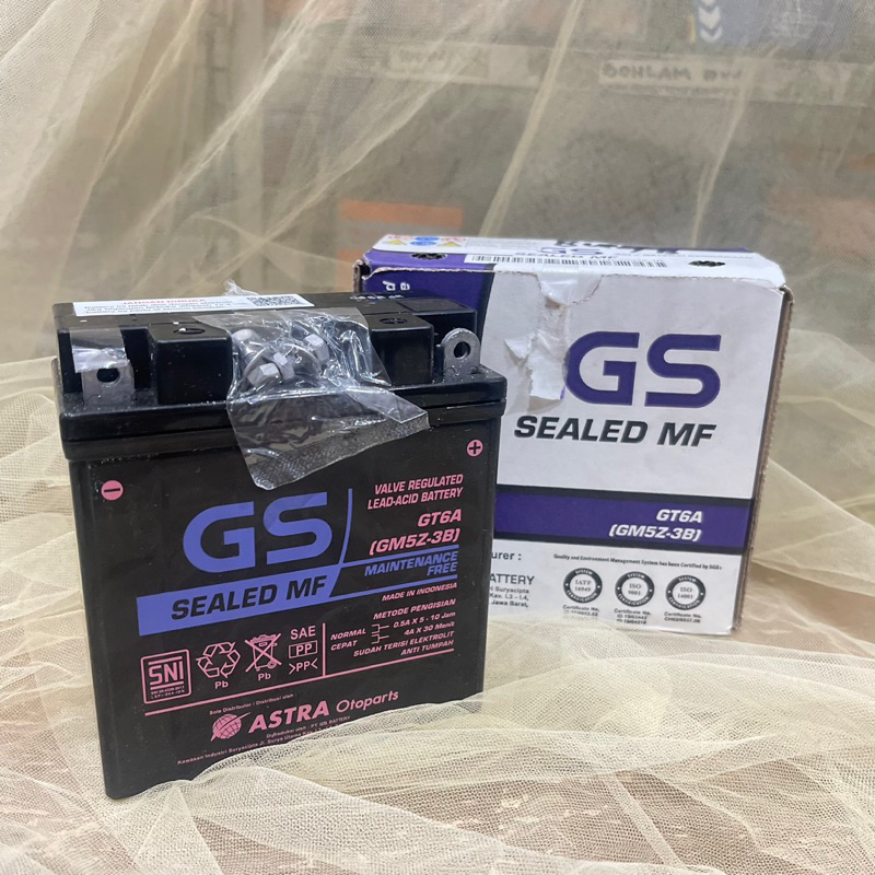 [1 PCS] AKI  KERING GM5Z3B MERK GS ASTRA DIJAMIN ASLI 100% SUPRA GRAND MIO JUPITER Z VEGA R  ACCU KE