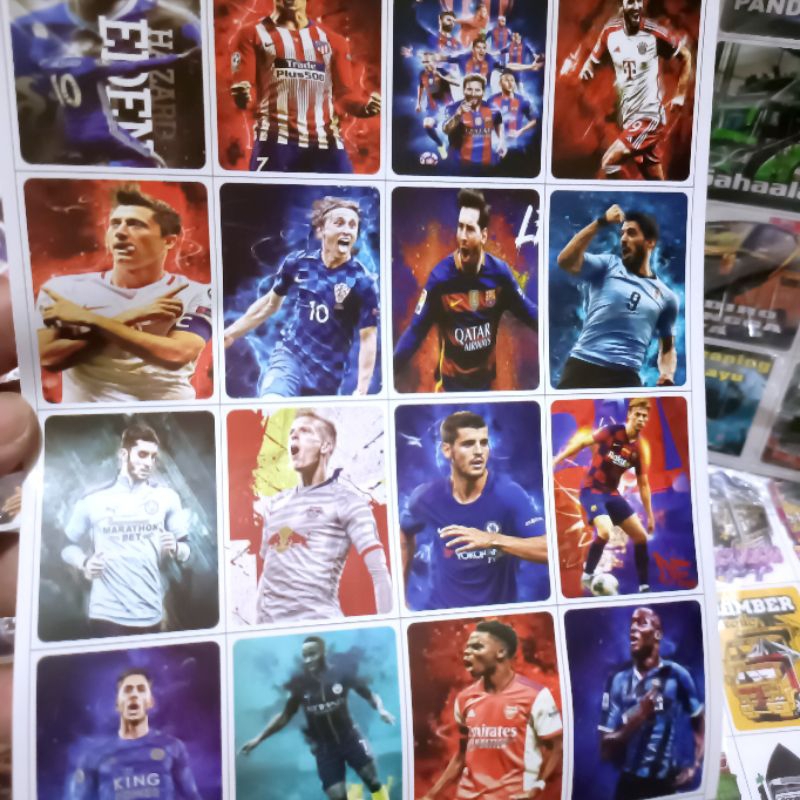 

10lembar stiker PEMAIN BOLA