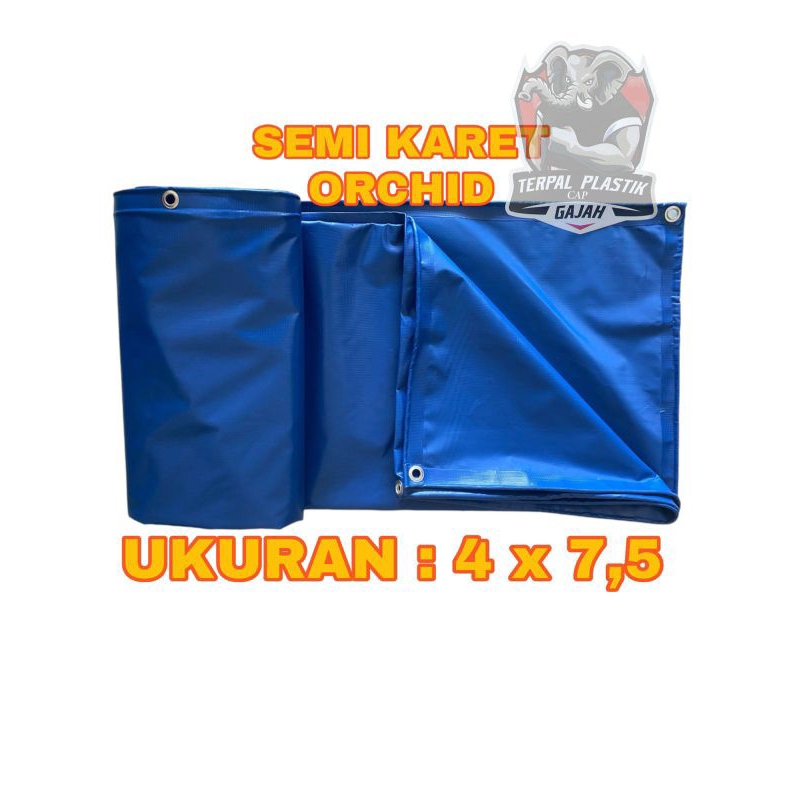 Terpal Truk Semi Karet ORIGINAL ORCHID Ukuran 4 x 7,5 Meter