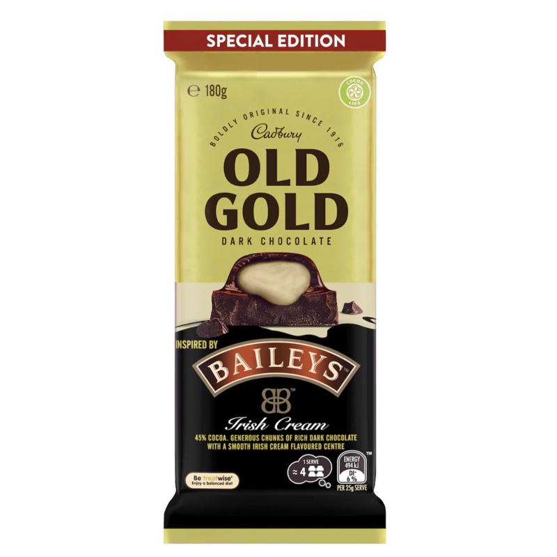 

Cadbury Old Gold Dark Cocoa Chocolate Block 180g