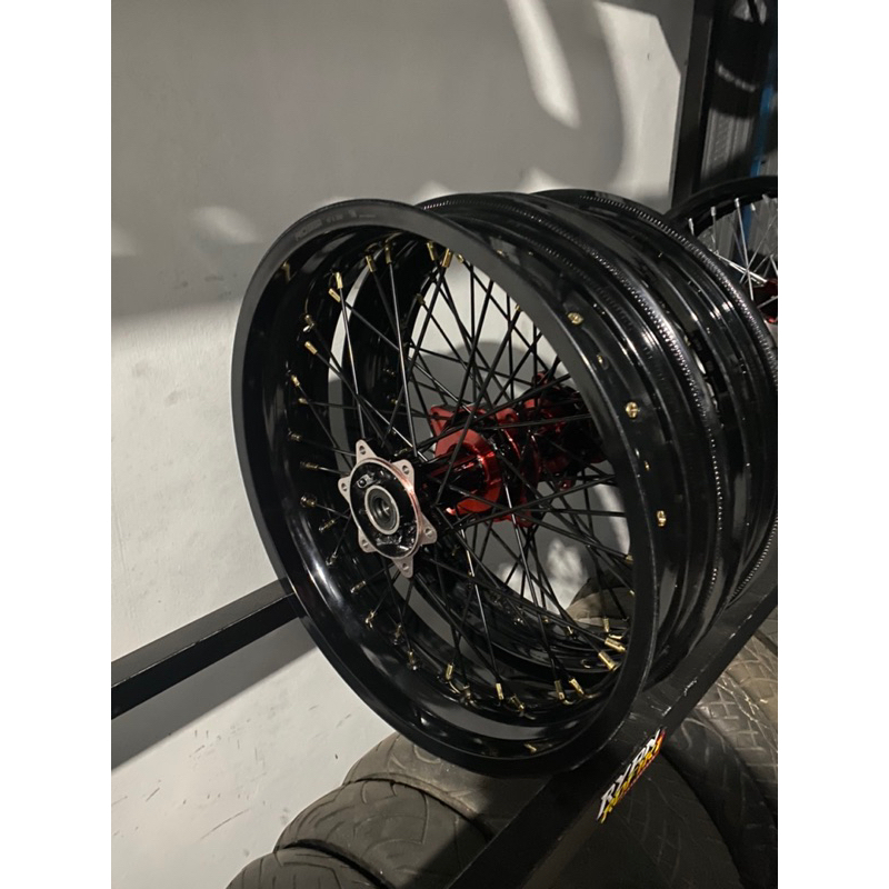 VELG SUPERMOTO KLX UKURAN 300 350 TANPA BAN