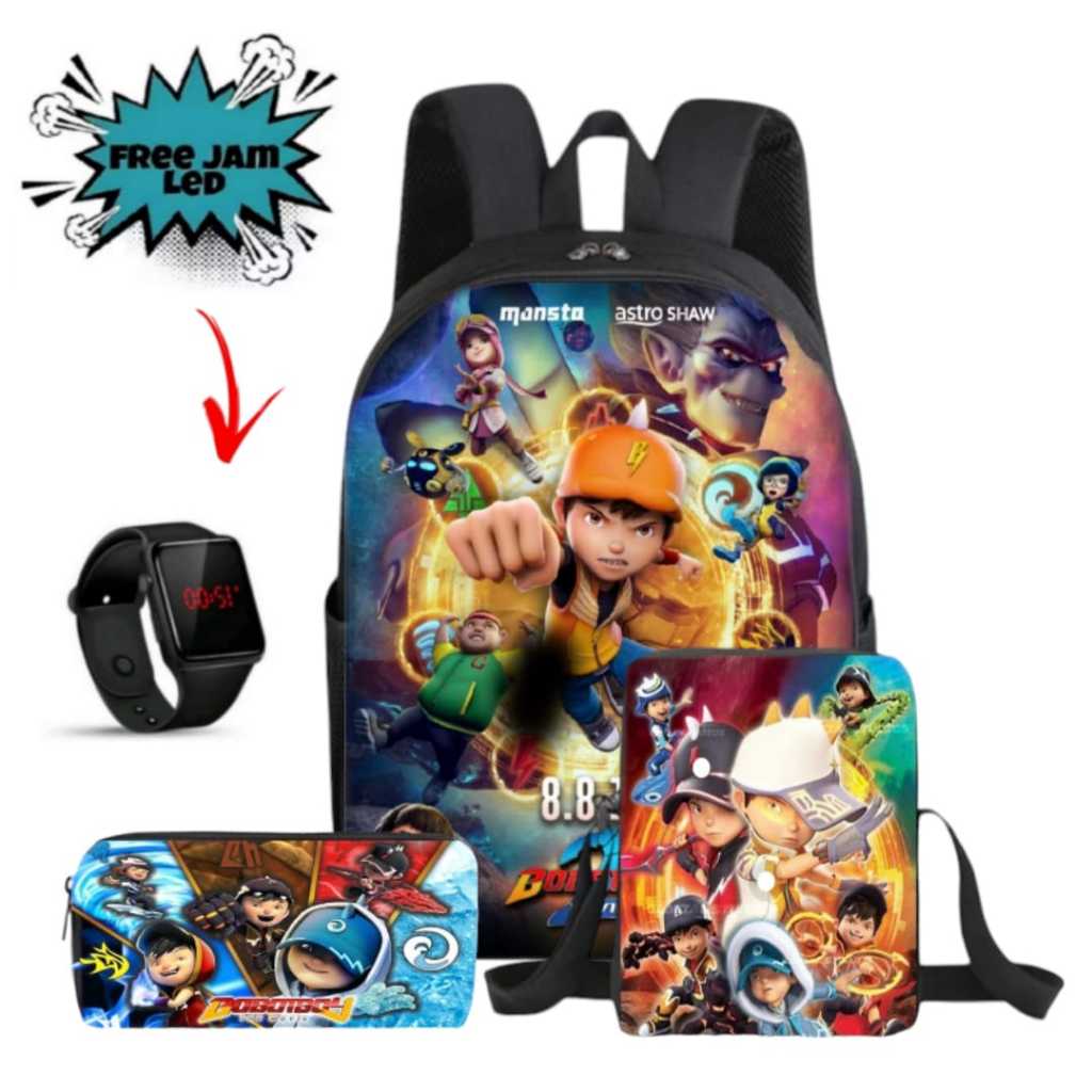 tas anak boboiboy terbaru -tas sekolah sd dan tk anak laki-laki