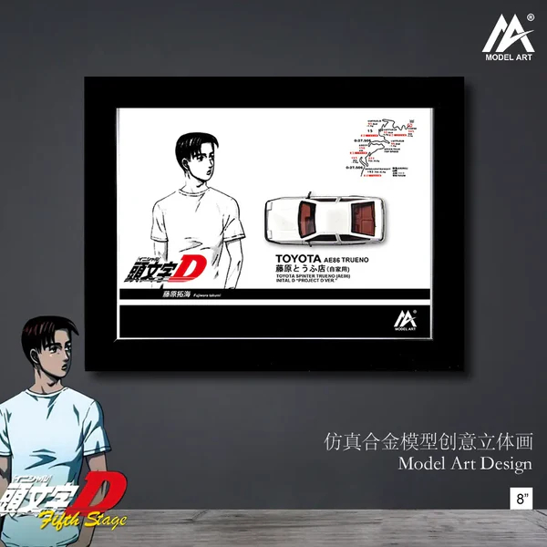 Model Art Time Micro 1:64 Toyota AE86 Trueno Initial D Limited