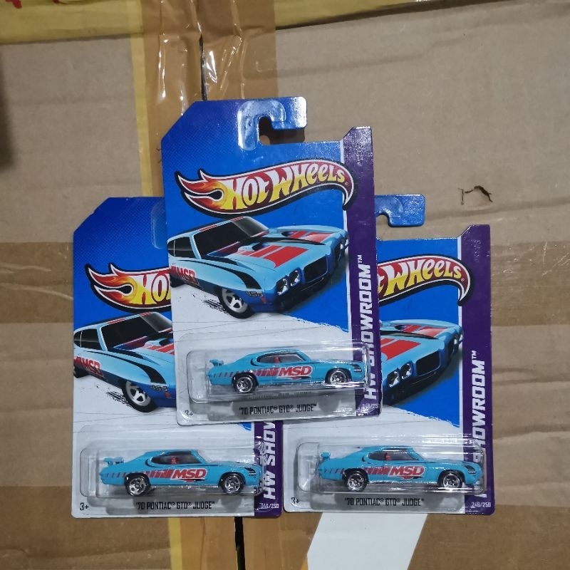 Hot Wheels 70 Pontiac GTO Judge Biru MSD HW Showroom 2013