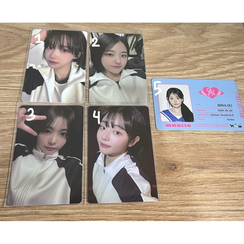 Photocard official QWER HINA CHODAN MAGENTA SIYEON